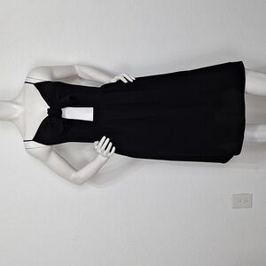 Free Press Black Spaghetti Strap Front Bow Midi Dress Size M
